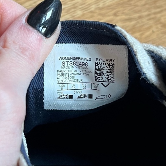 Sperry Top Sider Womens Brushed Canvas Light Beige Fashion Sneaker Size 8 - Picture 10 of 11